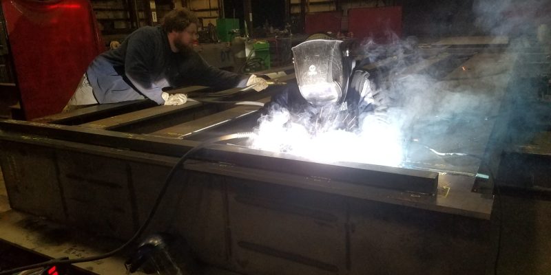 Oahe Dam Draft tube bulkheads - Welding